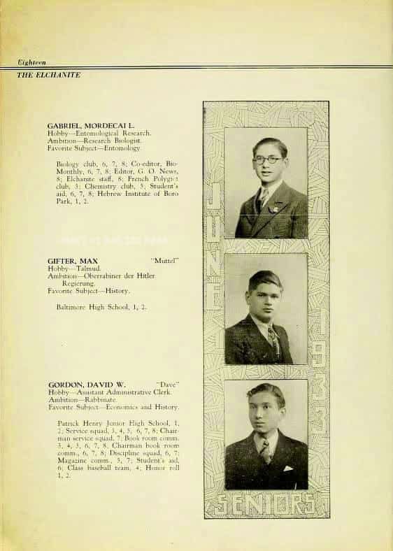 MKYstatus's tweet image. From the yearbook of Rav Gifter, lover of history and maker of history