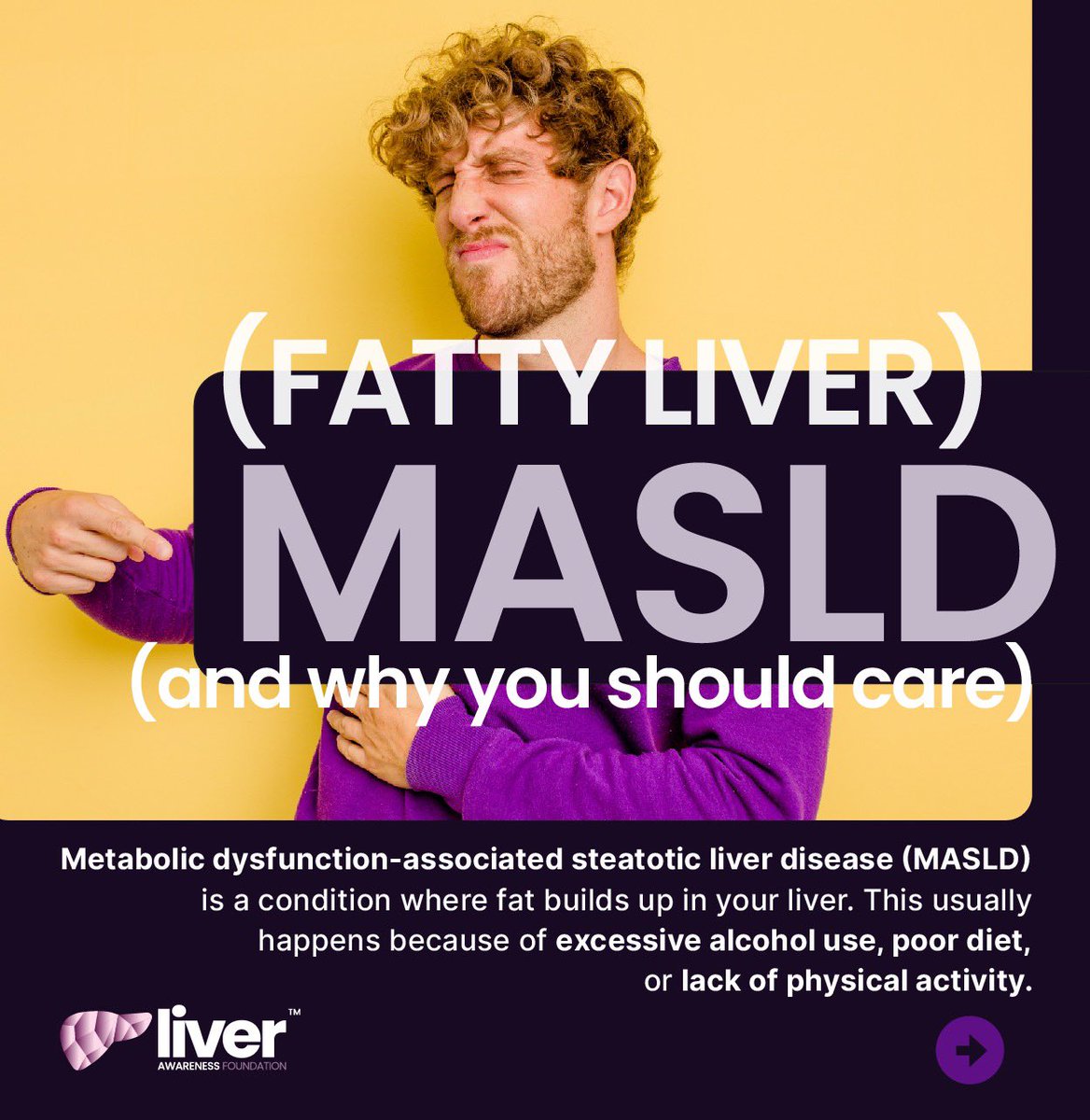 LiverAwareness's tweet image. MASLD is now one of the most common liver conditions for young adults in North America, affecting up to 25% of people.
No symptoms. No warnings. But your liver can heal if you care now, not later.
Spread the word. #MindYourLiver #MASLD #LiverHealth #GenZHealth