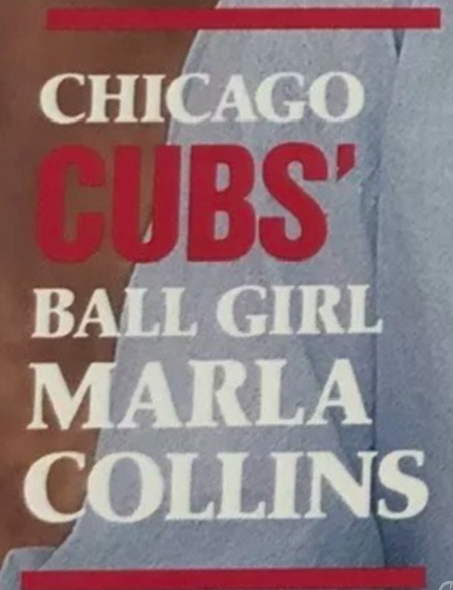 darrenrovell's tweet image. This Day, 39 Years Ago: Cubs ballgirl Marla Collins shows up at Wrigley and is fired.
Although she said she thought her posing for Playboy for a future (Sept. 1986) spread was “tastefully done,” the team disagreed.