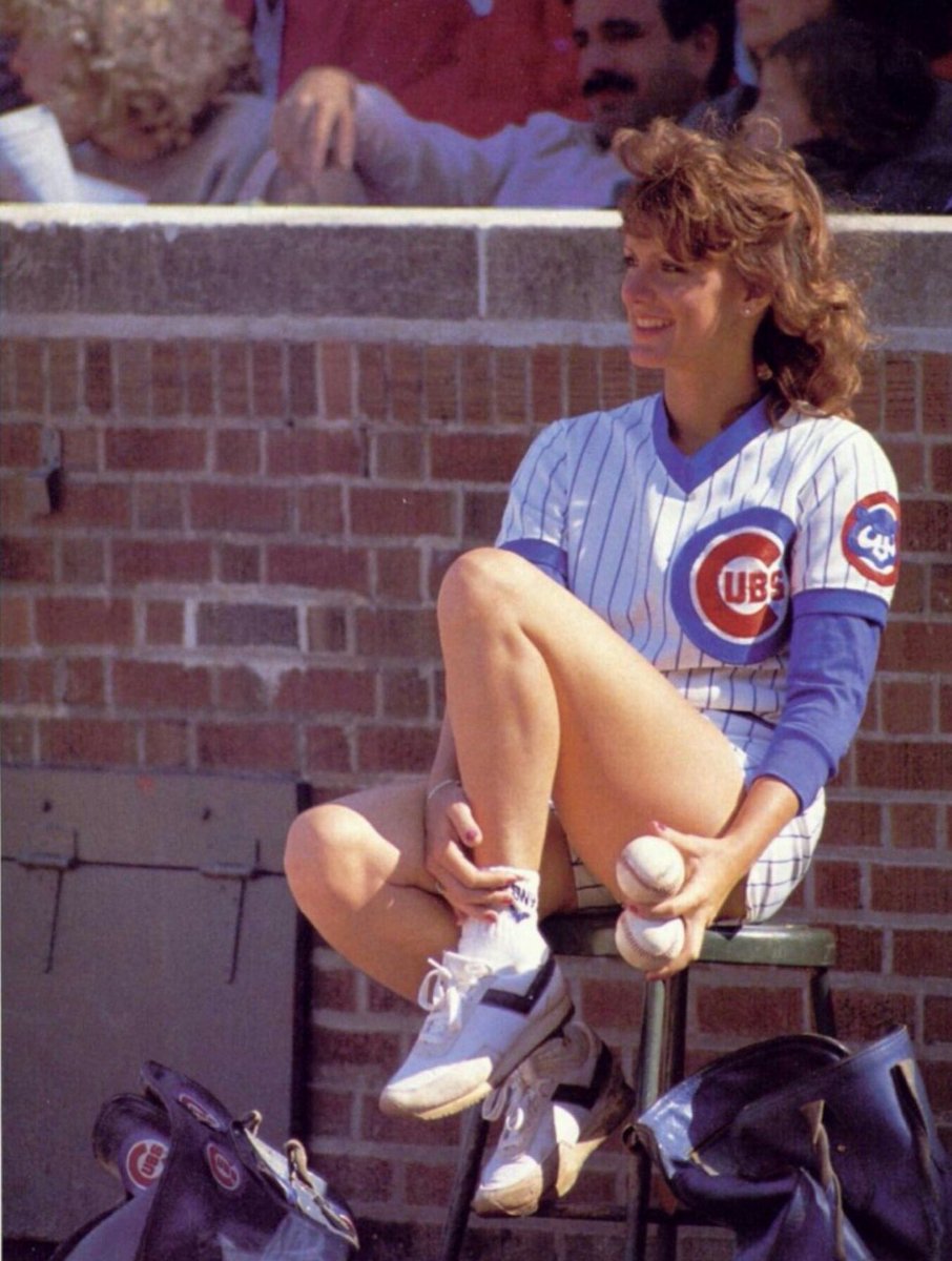 darrenrovell's tweet image. This Day, 39 Years Ago: Cubs ballgirl Marla Collins shows up at Wrigley and is fired.
Although she said she thought her posing for Playboy for a future (Sept. 1986) spread was “tastefully done,” the team disagreed.