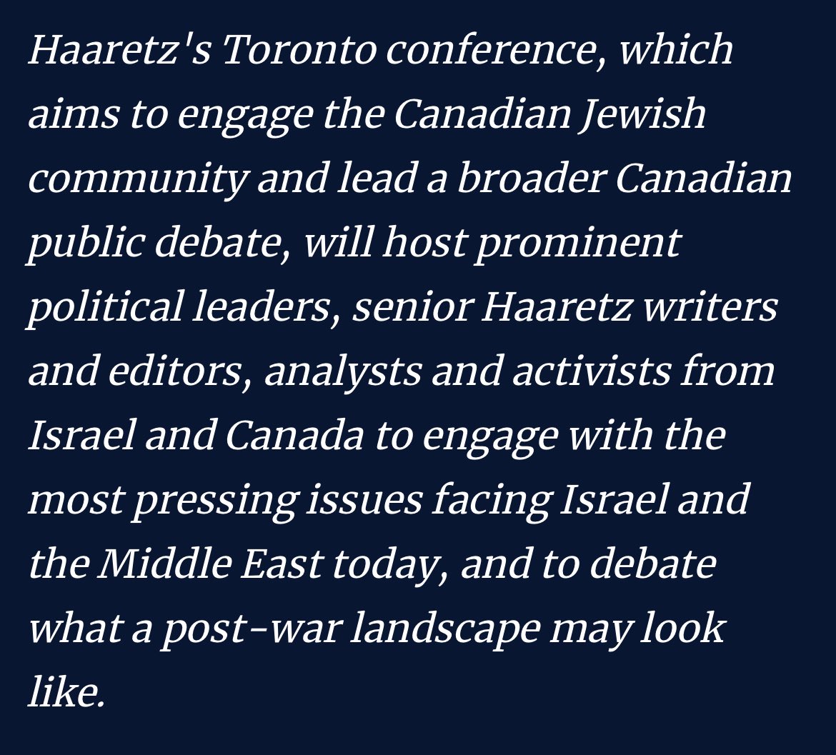 SMohyeddin's tweet image. .@haaretzcom has teamed up with @JSpaceCanada @NewIsraelFund to hold a conference in Toronto on September 14.
👉 haaretz.com/peace/2025-06-…
