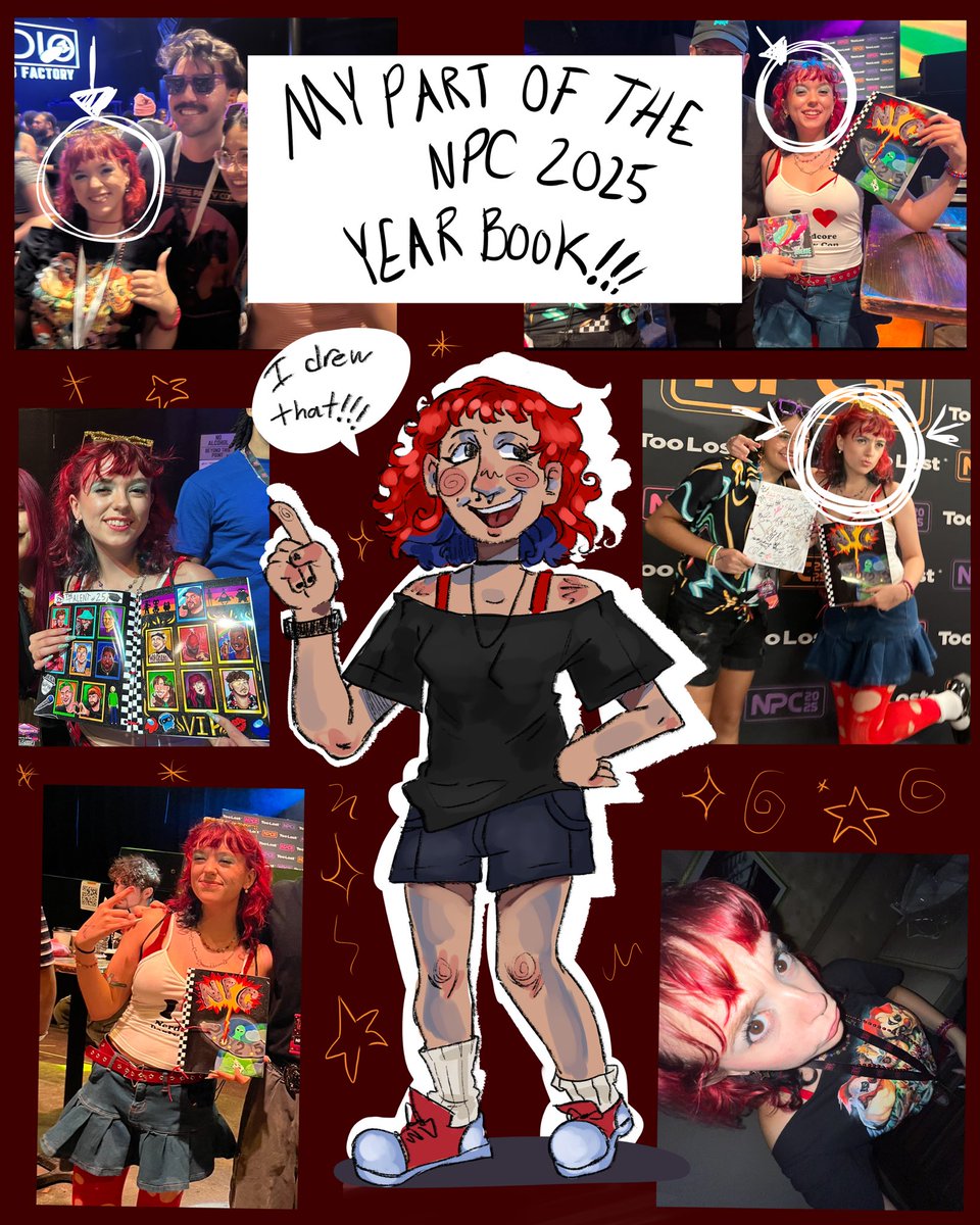 Sticky_Starz's tweet photo. Were you a victim of two girls putting you in a @NerdcorePC year book? Then, there’s a 50% chance I drew you!!! Since me and @ltslillysworld both have such amazing art styles, I wouldn’t hold it against you if you couldn’t tell who drew who. So, here’s what I did!!! https://t.co/prc3IdUXbf