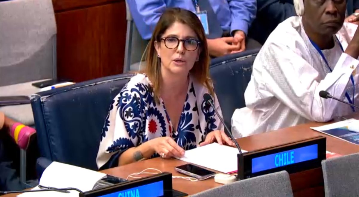 ECLAC (@eclac_un) on Twitter photo 🧵(1/2)
🌎 At #HLPF2025, Ambassador <a href="/paulanarvaezo/">Paula Narváez</a>, Permanent Representative of <a href="/ChileONU/">ChileONU 🇨🇱</a>, spoke on behalf of 19 #LAC countries and reaffirmed "the indispensable role of the <a href="/UN/">United Nations</a> Regional Commissions as engines for the implementation of the #2030Agenda".
#SDGs #GlobalGoals 🧵(1/2)
🌎 At #HLPF2025, Ambassador <a href="/paulanarvaezo/">Paula Narváez</a>, Permanent Representative of <a href="/ChileONU/">ChileONU 🇨🇱</a>, spoke on behalf of 19 #LAC countries and reaffirmed "the indispensable role of the <a href="/UN/">United Nations</a> Regional Commissions as engines for the implementation of the #2030Agenda".
#SDGs #GlobalGoals