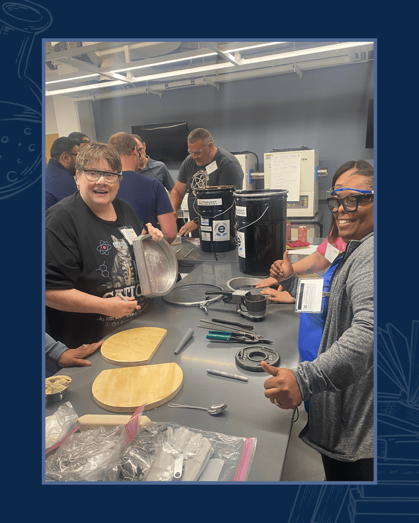 FEF_INC's tweet image. FEF was proud to support the ASM Materials Camp–Teachers®, where passionate educators came together to level up their materials science instruction! The camp helped educators deepen their materials science skills through hands-on labs, demos, and collaboration! 🧪📚🔬