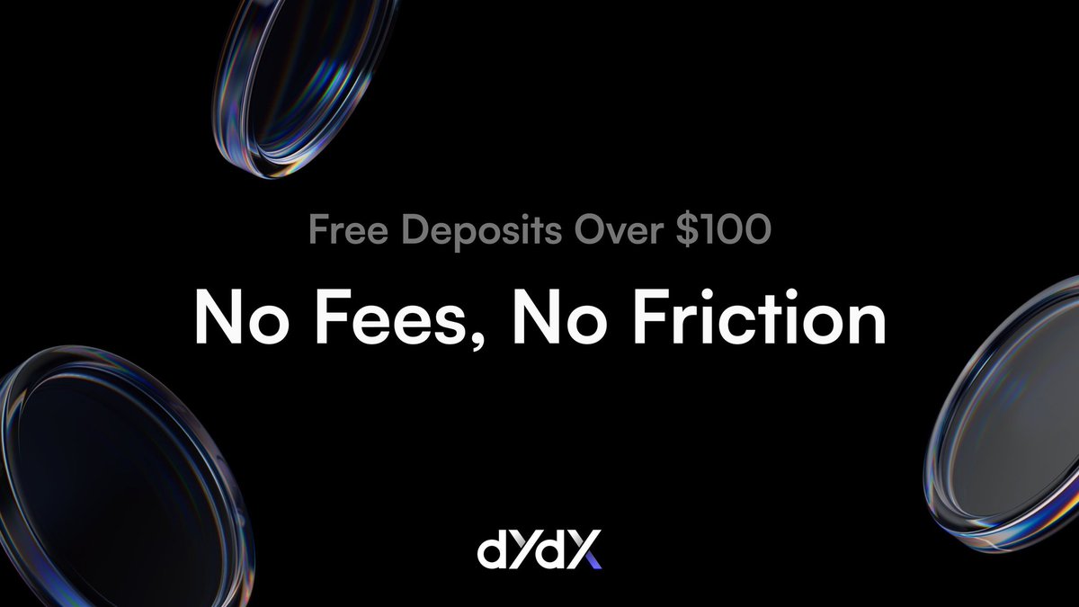 Toobbss's tweet image. Full asset control
Enjoy CEX level performance
Deep orderbooks
Full decentralization
Free deposit and enjoy perpetual trading on dYdX