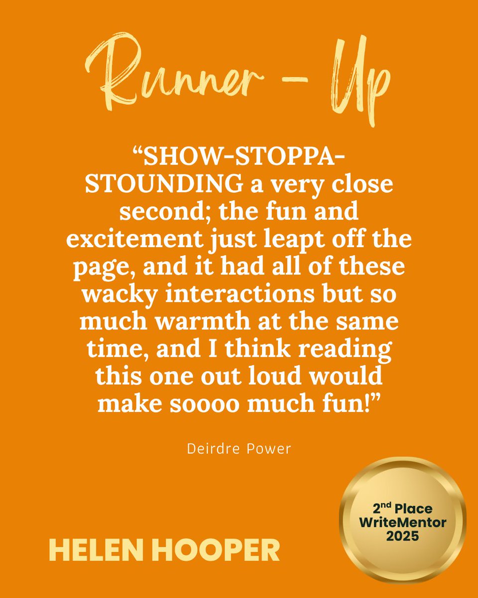 Helen Hooper Stories (@helen_stories) on Twitter photo Very exciting news in my inbox on Monday. Runner-up and another on the shortlist. Thank you so much to Deirdre Power of <a href="/DHAbooks/">David Higham Books</a> for this lovely feedback and to <a href="/writementor/">WriteMentor</a> for organising. So grateful for these opportunities to get our stories seen. #picturebooks #iamwriting Very exciting news in my inbox on Monday. Runner-up and another on the shortlist. Thank you so much to Deirdre Power of <a href="/DHAbooks/">David Higham Books</a> for this lovely feedback and to <a href="/writementor/">WriteMentor</a> for organising. So grateful for these opportunities to get our stories seen. #picturebooks #iamwriting