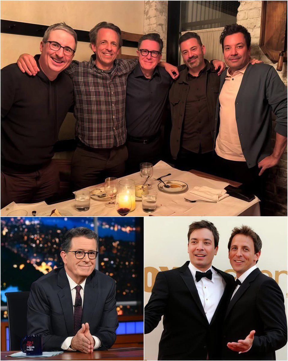 ZemanLynnZ's tweet image. “They Canceled Colbert. And Now All Hell’s Breaking Loose on Late Night.”
Jimmy Fallon, Kimmel, Oliver, and Meyers Are Crossing Networks to Defend Stephen Colbert — And What’s Coming Monday Night Might Be the Loudest Protest in Comedy History
They weren’t meant to be on the…