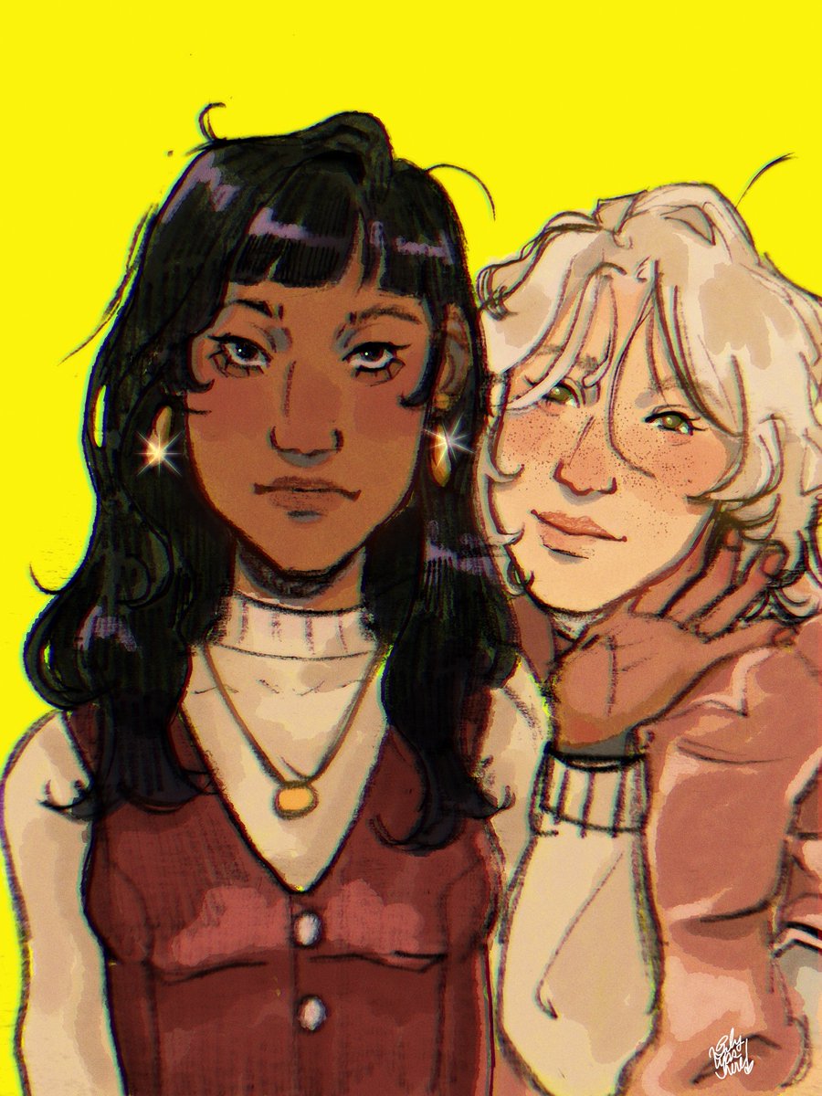 skhmlesart's tweet image. those new lesbians from sumiko