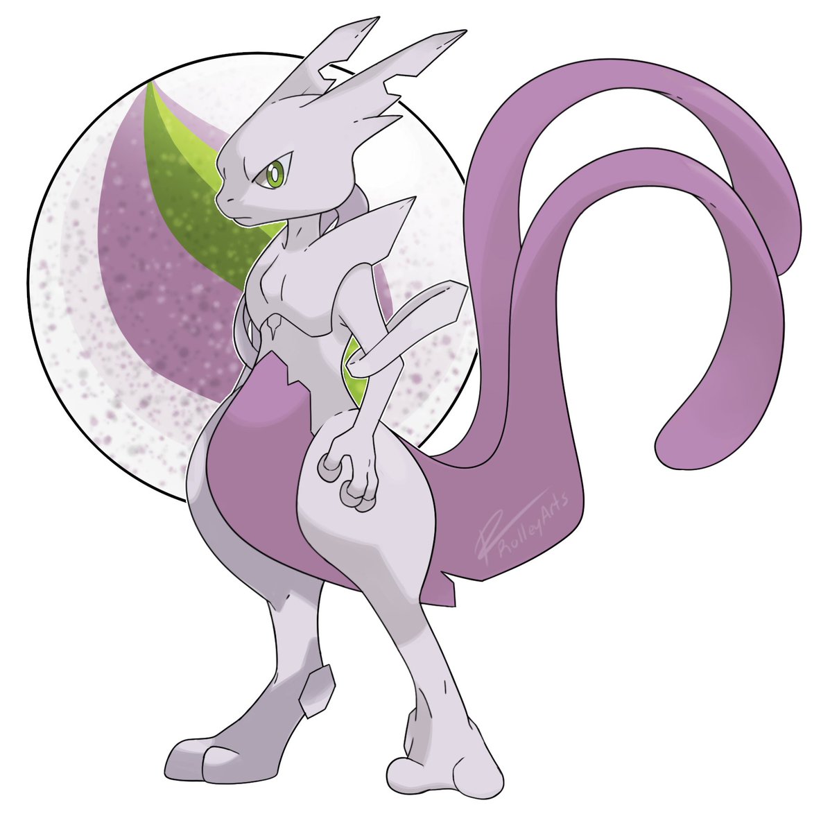 WolfHarmony2's tweet image. I also drew Mega Mewtwo Z during the direct for fun
#PokemonLegendsZA #fanart