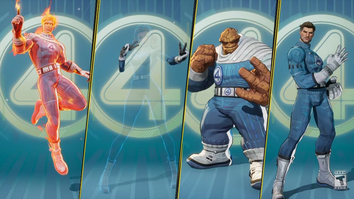 MeleeGames's tweet image. I genuinely prefer the Fantastic Four in Marvel Rivals with the film designs over anything I've seen from the film itself...