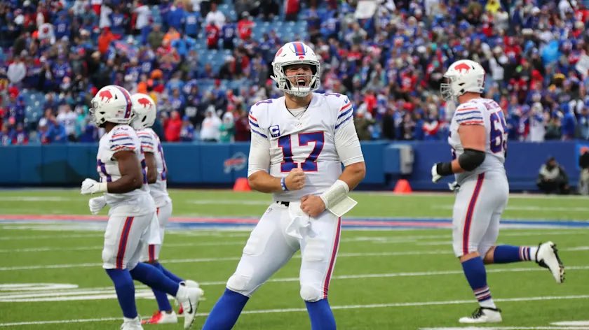 uSTADIUM's tweet image. The Bills will also bring back the 'Standing Buffalo' throwback uniforms twice during the 2025 season.
🏈Week 5 MNF at Atlanta
🏈Week 11 vs. Tampa Bay
The Falcons already announced they will be wearing their red-helmet, black-jersey throwback uniforms against the Bills.