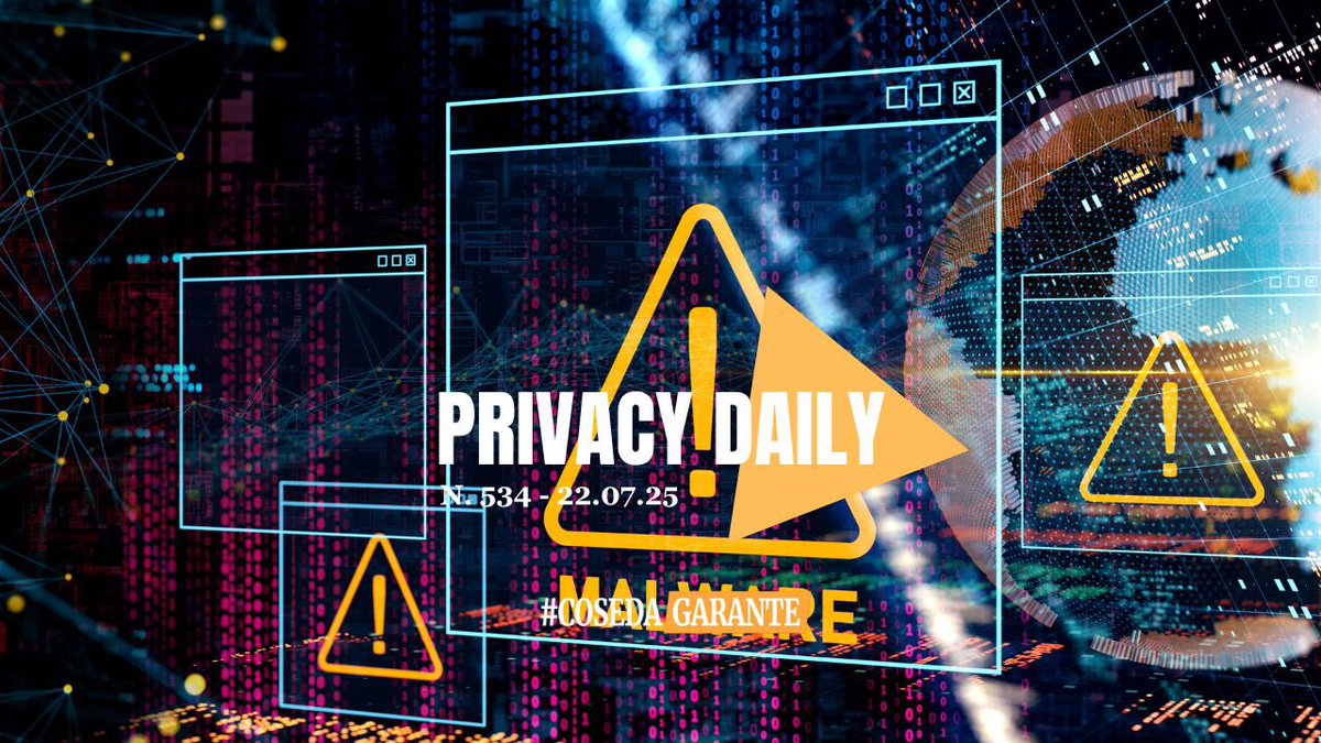 🇮🇹Le news più interessanti di oggi dal mondo #privacy 🗞️Leggi il #privacydaily sul sito:  guidoscorza.it/privacy-daily-…  
——

🇬🇧/🇺🇸Today’s most interesting news on #privacy 🗞️ Read the #privacydaily on the website:  guidoscorza.it/privacy-daily-…