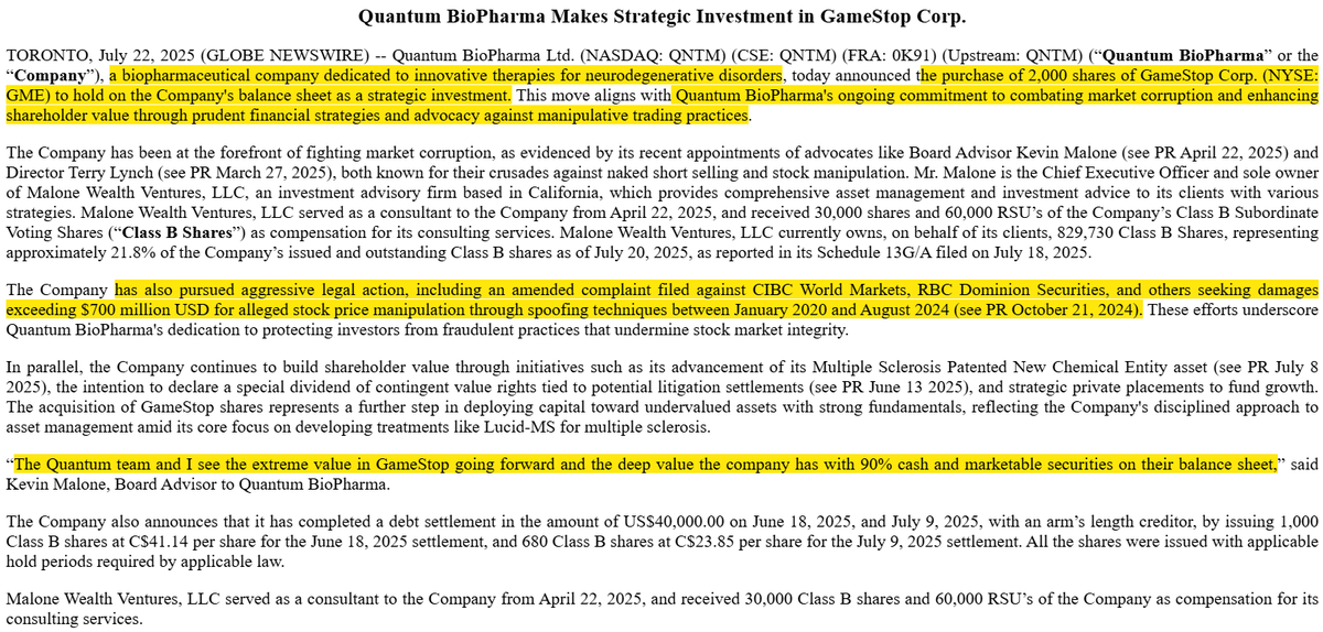 AndrewRangeley's tweet image. It was inevitable the meme stocks would start getting bought as treasury / strategic assets.... but I would have made $MSTR a -1000 favorite to be the first one. Huge upset for $GME here.