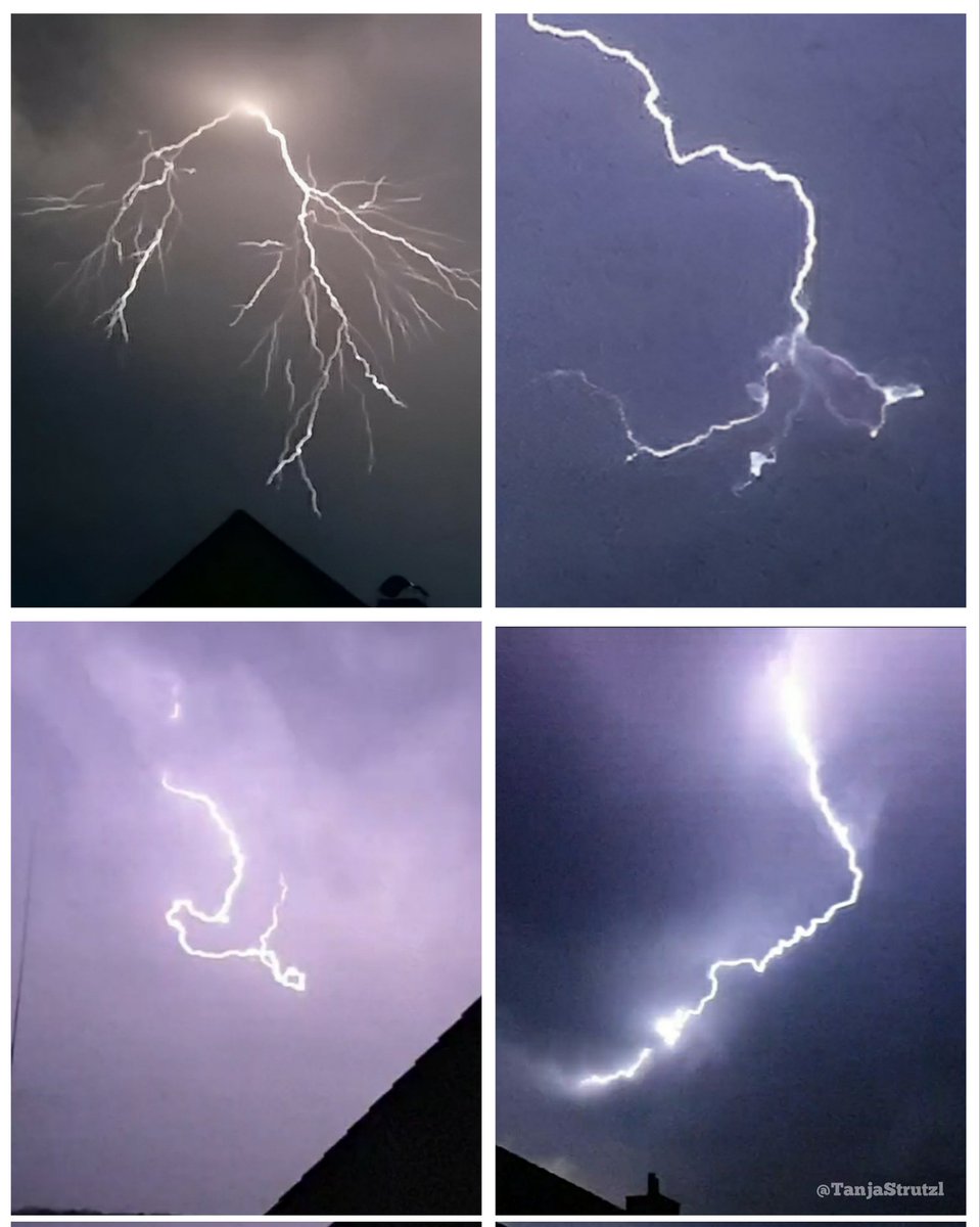 TanjaStrutzl's tweet image. I love filming #lightnings and then taking screenshots of them.
They're frightening, but also look fascinating.
🌩😍