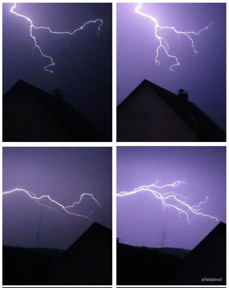 TanjaStrutzl's tweet image. I love filming #lightnings and then taking screenshots of them.
They're frightening, but also look fascinating.
🌩😍