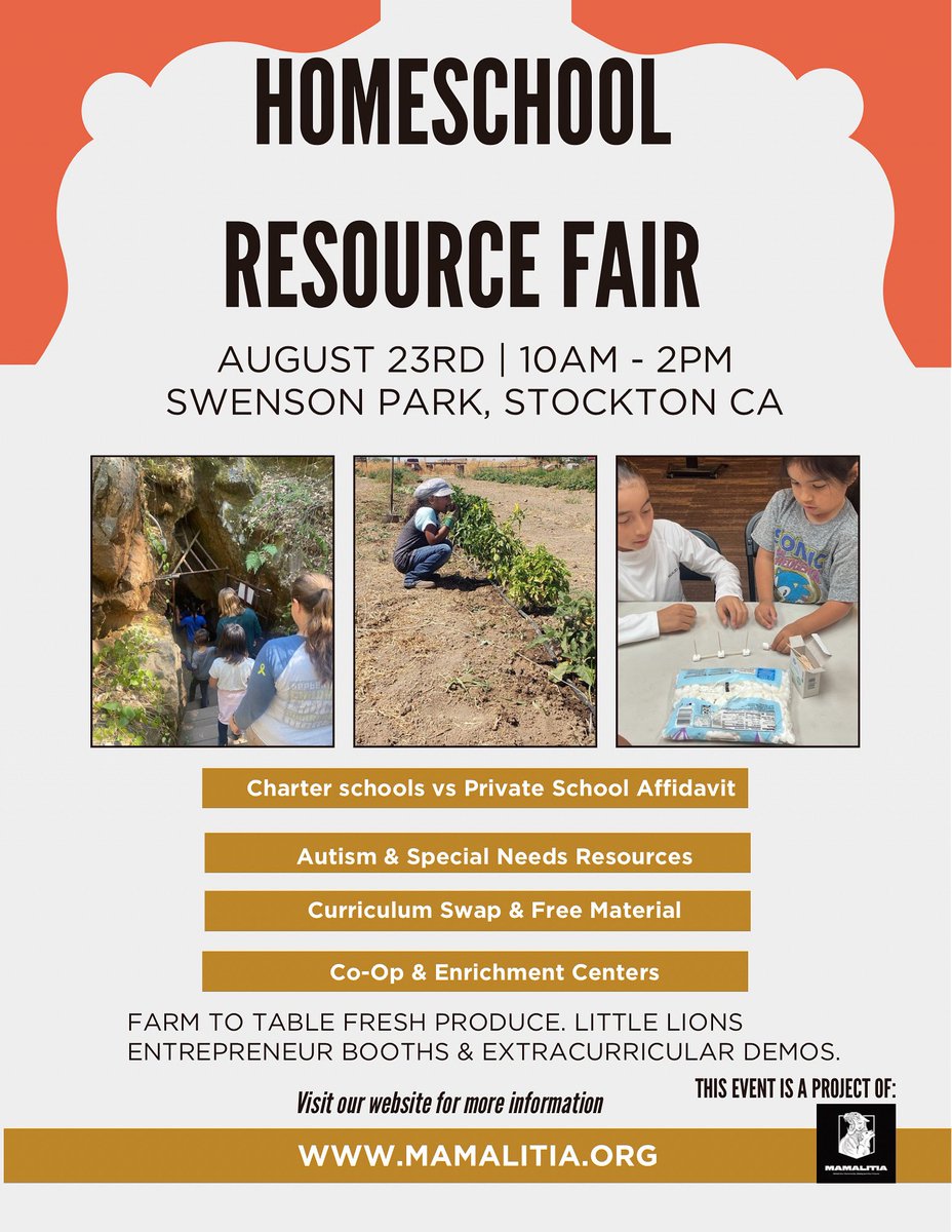 InformedMama209's tweet image. 📚✨ Mark Your Calendar! ✨📚
Our Homeschool Resource Fair is almost here — and you won’t want to miss it!
We know homeschooling can feel overwhelming at first, so we’re bringing the resources to you to help you feel confident and equipped. Whether you’re just starting out with…