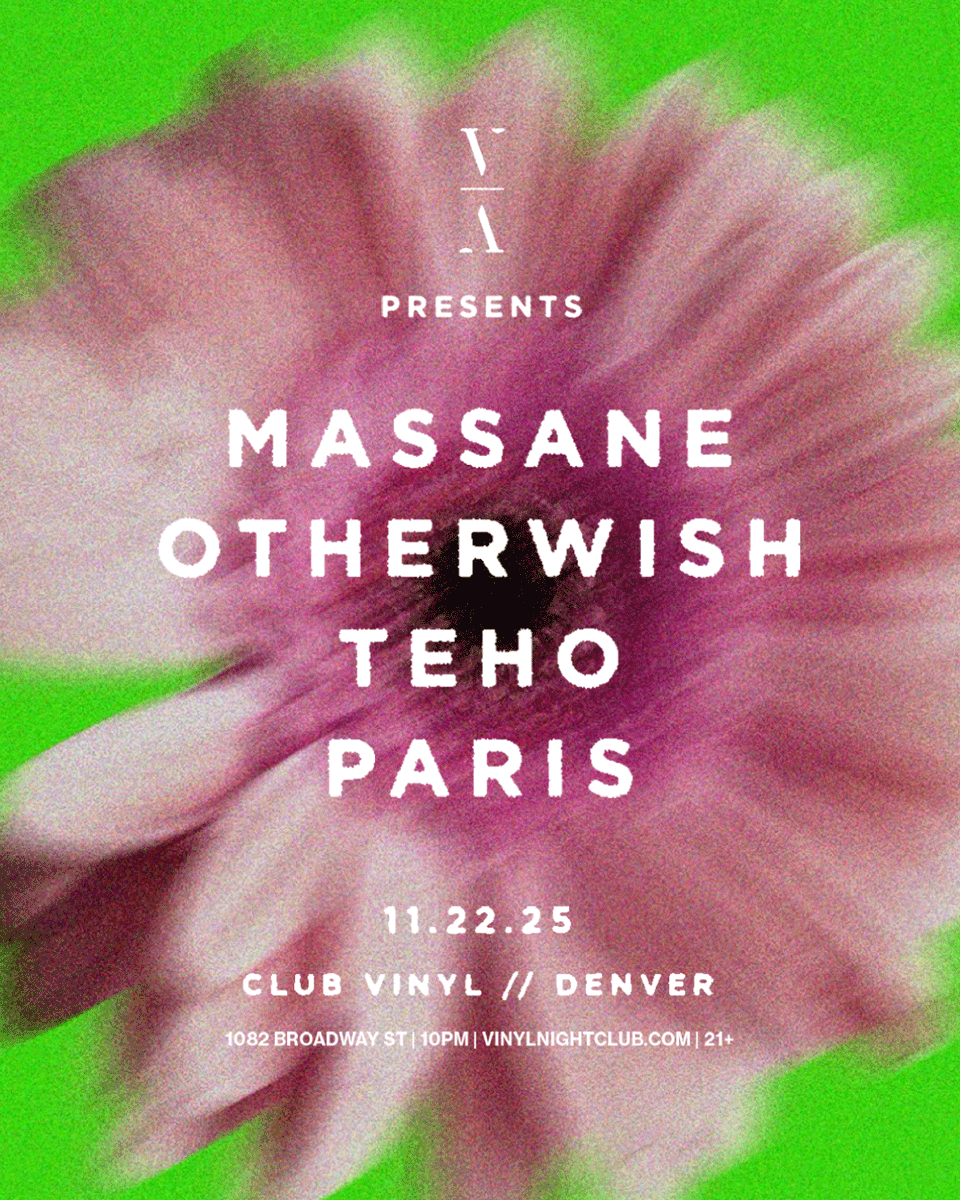 ClubVinyl's tweet image. Experience the moment. Don’t record it. This Never Happened, @Lane8music's label lands in Denver on Saturday, 11/22 with @massanemusic, @otherwishmusic, @Teho_live, and @_parismusic_. 🌸 No phones. No distractions. 💞
General sale: Friday, 7/25 at 10 AM.
vinylnightclub.com