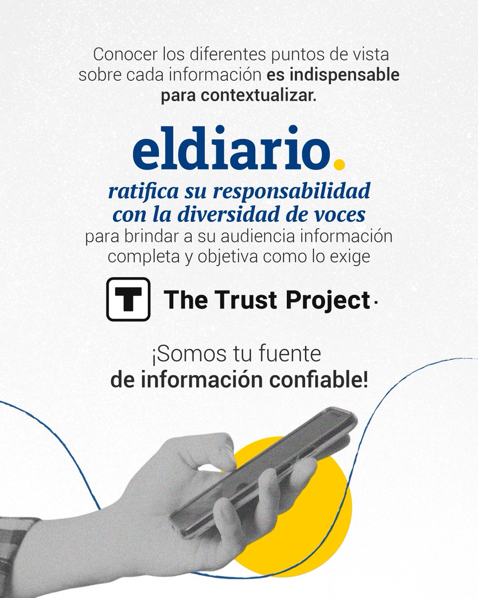 eldiario's tweet image. El Diario es el primer y único medio venezolano certificado por The Trust Project (@_trustproject), una alianza global que avala nuestra transparencia y calidad periodística.
Conoce más aquí 👇
eldiario.com/2025/04/29/el-…