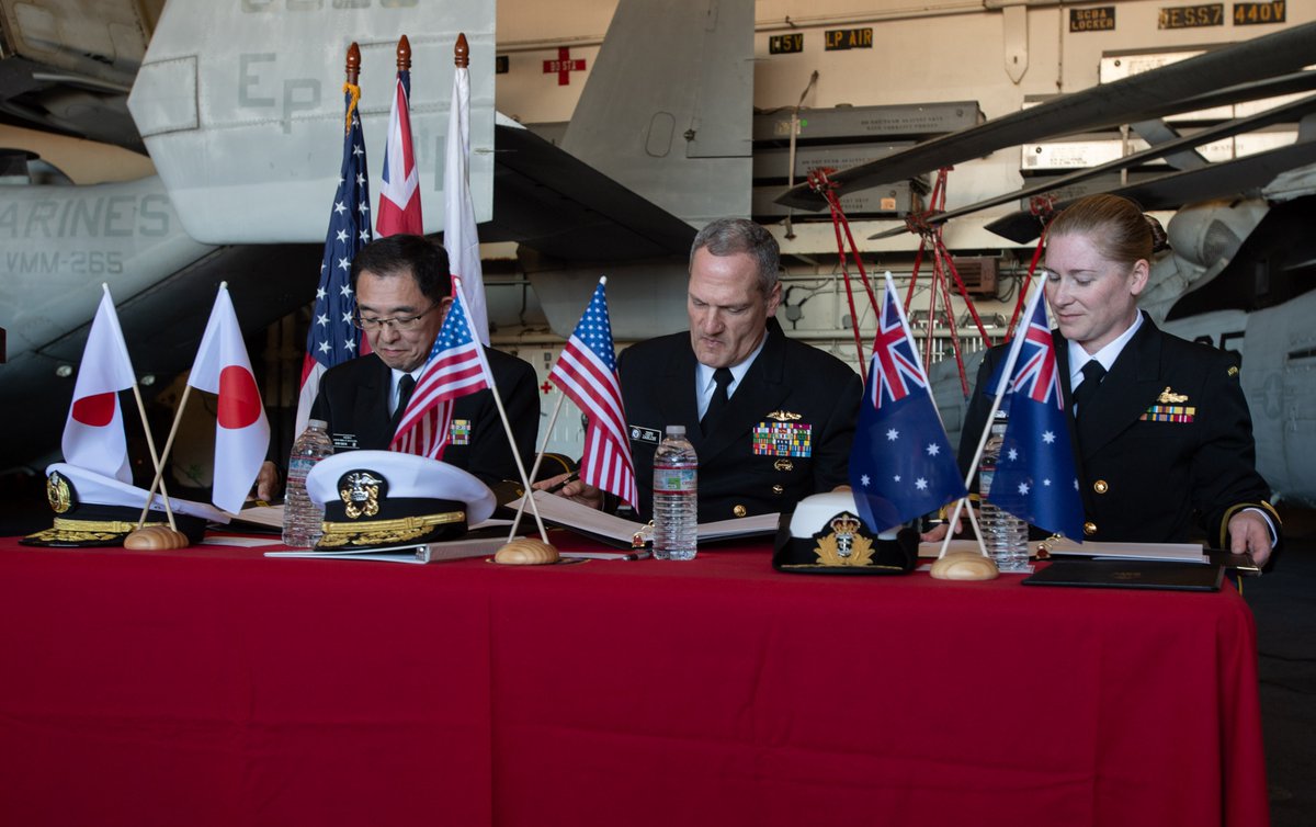 NavalInstitute's tweet image. Navy Inks New Logistics Deal with Japan, Australia — USNI News news.usni.org/2025/07/22/nav…