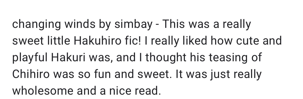 #260

changing winds | E | Hakuhiro, Hakuri/Chihiro | oneshot | 2.1k | NSFW | author: simbay

archiveofourown.org/works/66064735