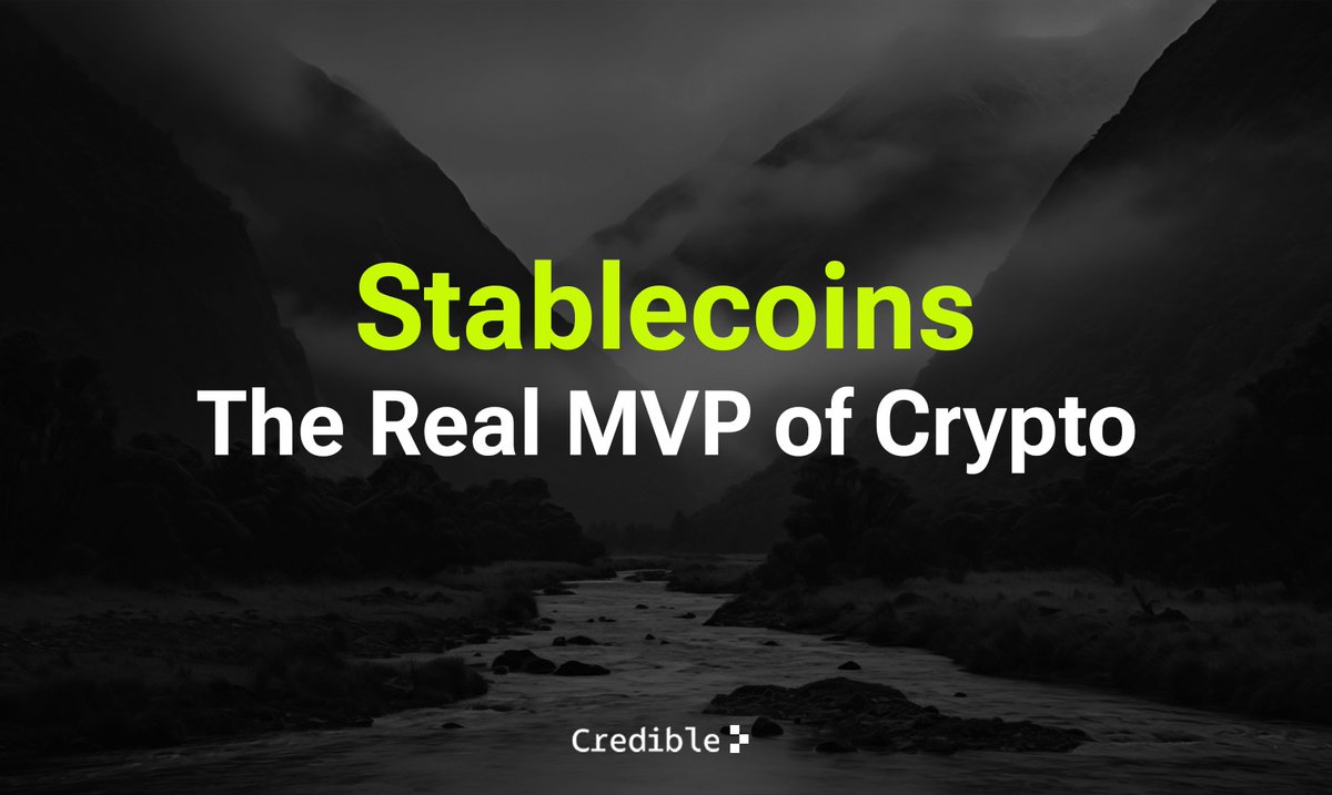 crediblefin's tweet image. Stablecoins are now:           

✅ Used in payments &amp;amp; remittances

✅ Held by TradFi giants (BlackRock, Visa, PayPal)

✅ Powering global credit rails

✅ Not volatile, but very valuable

✅ Now earning yield through onchain lending