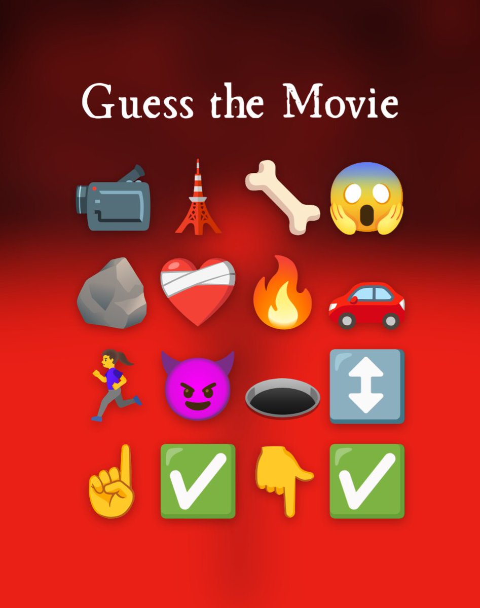 13ScreamsPod's tweet image. Can you guess the horror movie from these emojis? The answer may reveal this week’s episode 👀
#HorrorMovies #GuessTheMovie #EmojiChallenge
#MovieQuiz