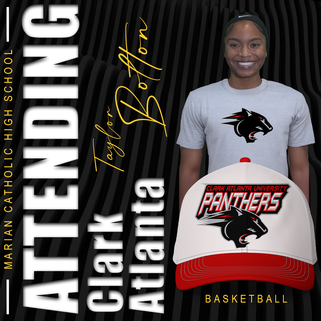 Congratulations to Taylor Bolton '25 on committing to Clark Atlanta University in Georgia to continue her academic and basketball journey! The Marian Catholic community wishes her all the best as she takes this exciting next step on and off the court.

#CelebrateMarian