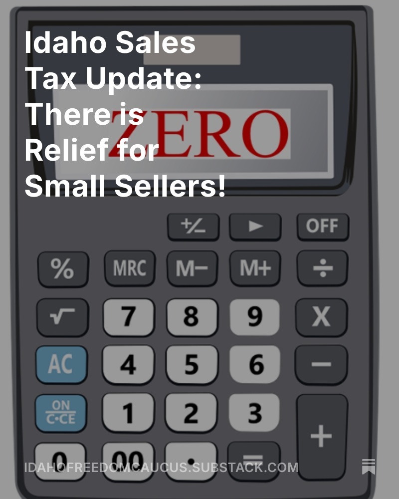 freedomcaucusID's tweet image. Read our latest Substack regarding Small Sellers!
open.substack.com/pub/idahofreed…