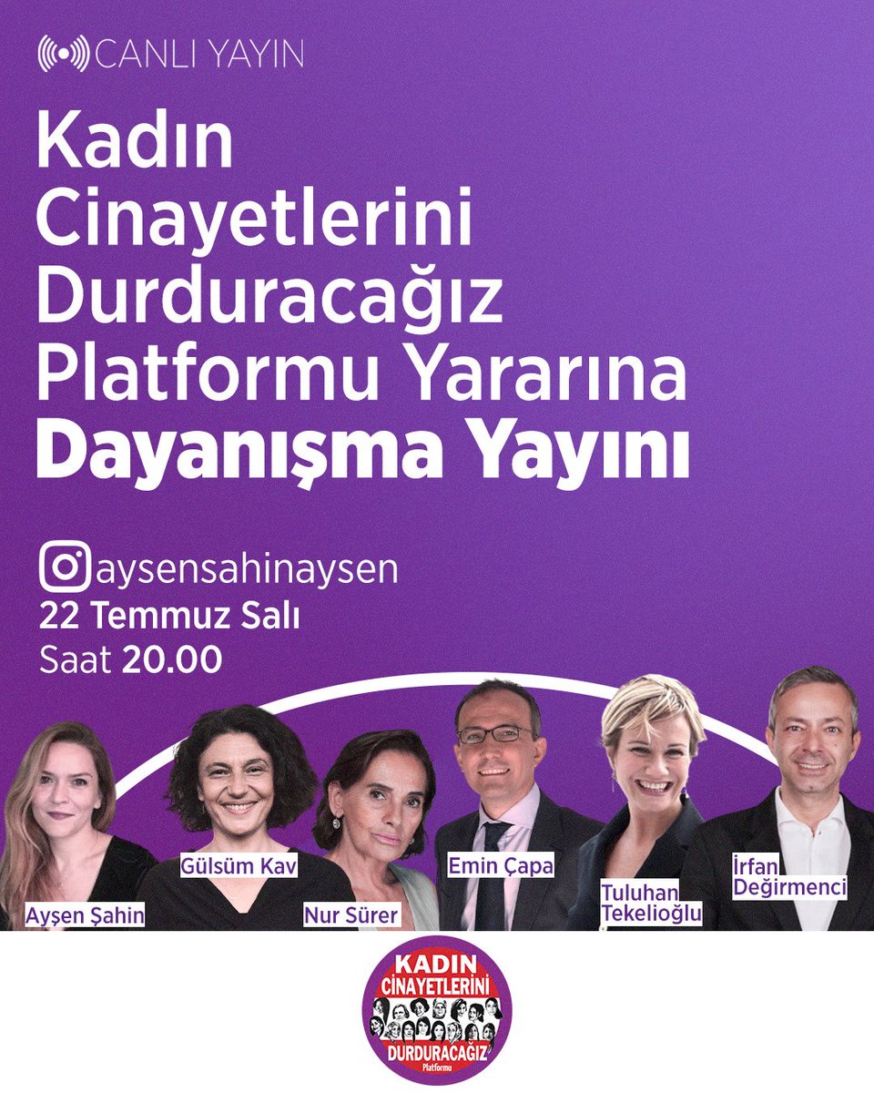 kcdplatformu's tweet image. Dayanışma yayınımız başladı!
👇 İzlemek için tıkla: instagram.com/aysensahinayse…
Mücadelemize destek olmak için:
fonzip.com/kcdp/online-ba…