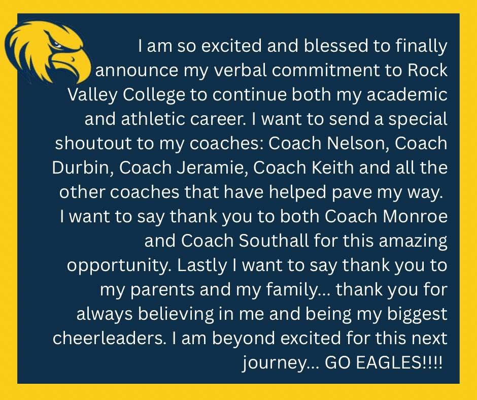 Go Eagles!! 💛💙

<a href="/Havocsoftball08/">Heartland Havoc 08</a> <a href="/RVC_Softball/">Rock Valley College Softball</a> <a href="/RockridgeSftbll/">Rockridge Softball</a>