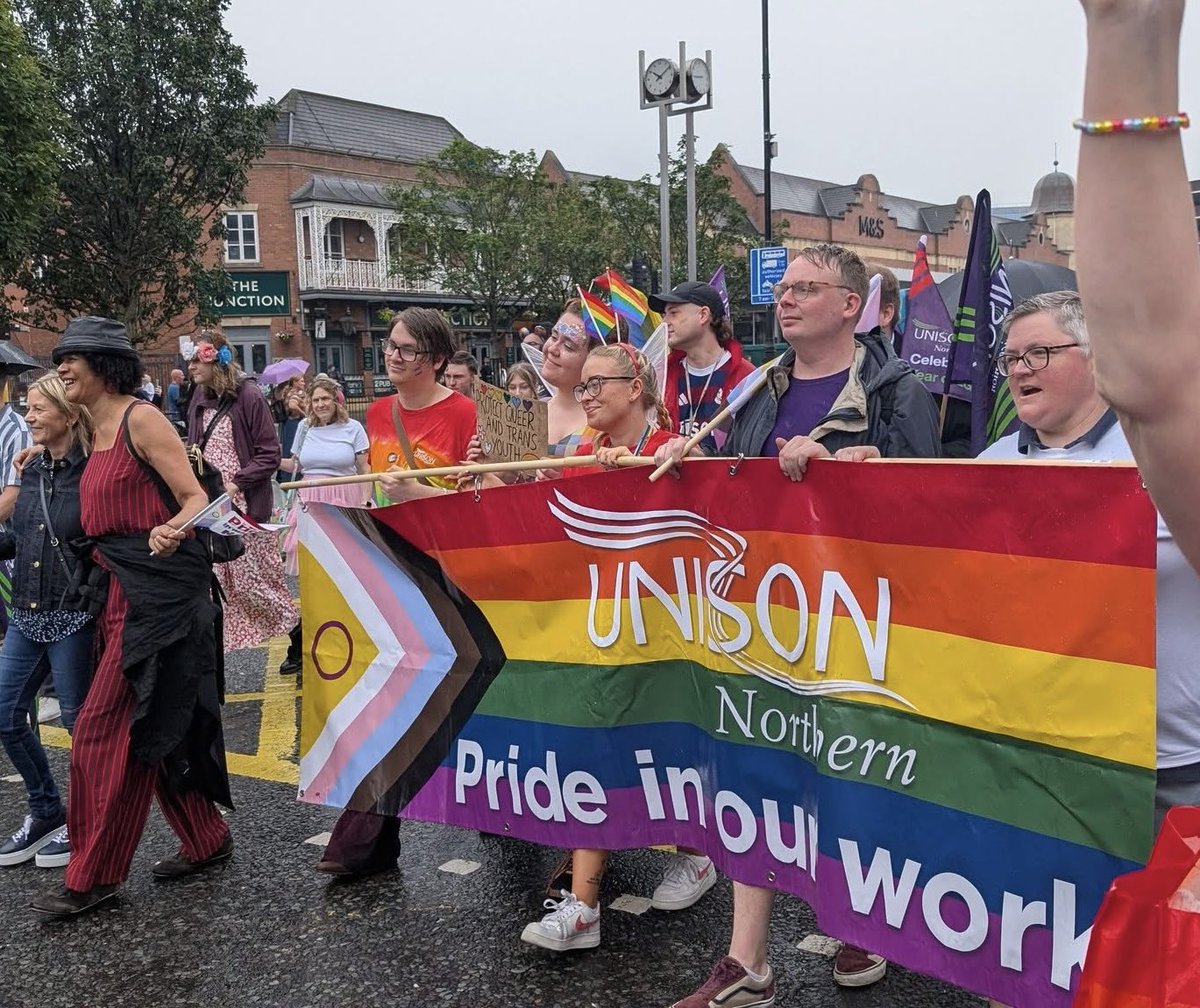 LiamPSpencer's tweet photo. The rain didnβt put us off marching for #NewcastlePride 2025 π³οΈβππ³οΈββ§οΈ@northernprideuk https://t.co/j2Q2oLREL8