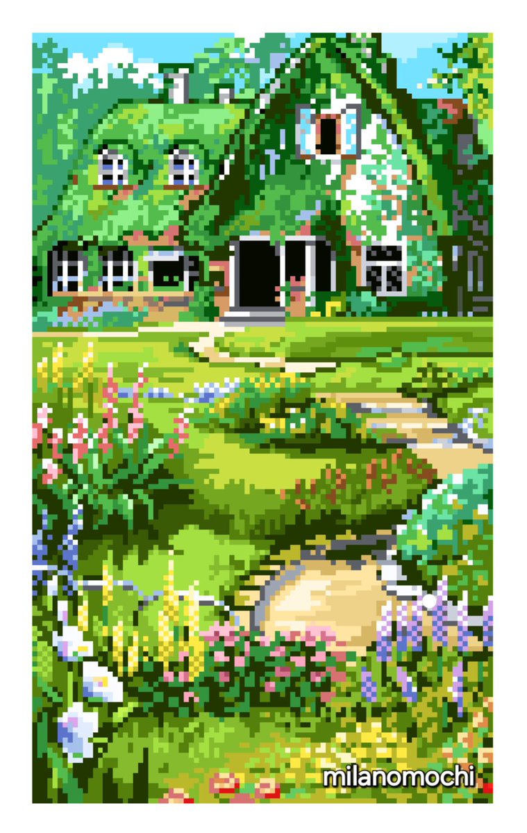 Milas_artworks's tweet image. Today I tried a Ghibli study - from Kiki's Delivery Service- I wanted to try that scene for a while #pixelart