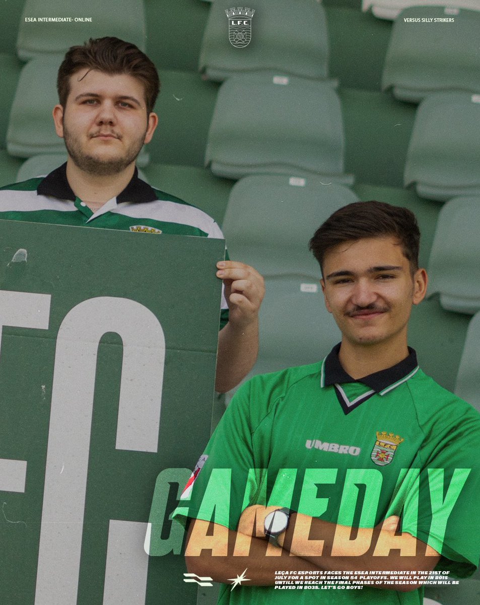 2 DIAS SEGUIDOS? 💚

📺 Acompanha pelas 19h: twitch.tv/lecafcesports

#PelaDefesaDaNossaRaça #LeçaFCEsports 🌊