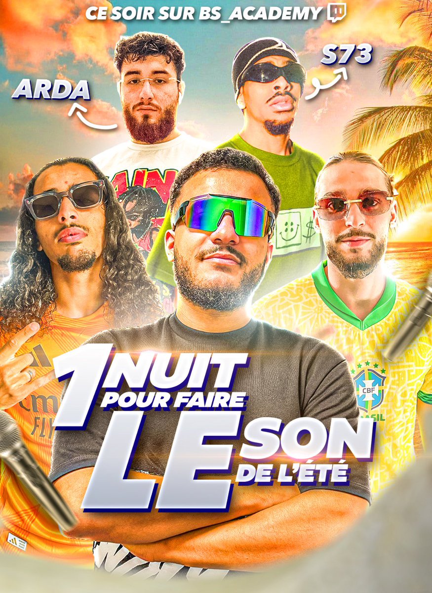 Demain on part à Bali mais on pouvait pas vous laisser comme ça…

Avec <a href="/s73leouf/">ㄎᆨ3🏴‍☠️🔪</a> et <a href="/tjrardaa/">Arda 🇵🇸</a> on aura toute la nuit pour faire la prod, écrire, poser ET CLIPPER LE SON DE L’ÉTÉ (oui tout ça en stream)

Twitch.tv/BS_Academy

Twitch.tv/BS_Academy

Twitch.tv/BS_Academy