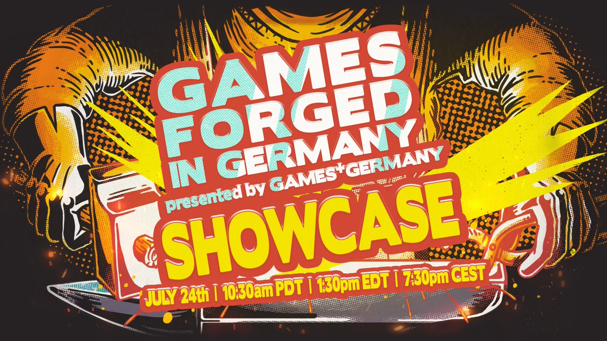HuntShowdown's tweet image. The “Games Forged in Germany” showcase airs this Thursday, and we have a surprise in store for you!
Don't miss out!