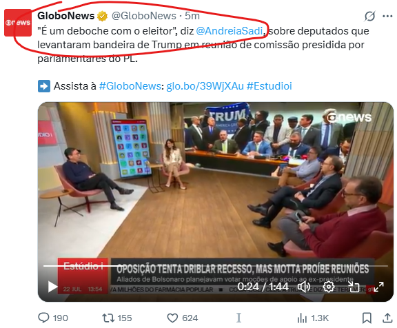 leandroruschel's tweet image. Sim, é um deboche com o eleitor de Lula, como a militante de redação @AndreiaSadi.