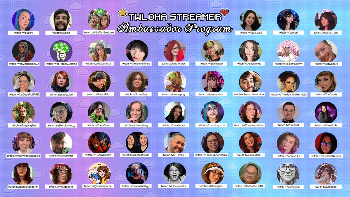 TWLOHA's tweet image. Meet our 2025/2026 TWLOHA Streamer Ambassadors! These mental health heroes will be helping share hope + support for our community.