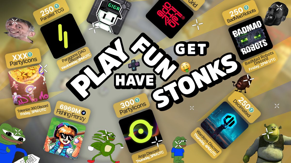 himarsplays's tweet image. Web3 Gaming is DED?
Or ya touching grass while other taking W's?
What to play?
Where to earn?
Events & Games
Where you can Play & Get Fun & Stonks
Dive into gaming events with $1,500+ prizes 💸
Almost 0 competition
Explore 18+ games
With opportunity to earn $69M+ NOW 👇🚪