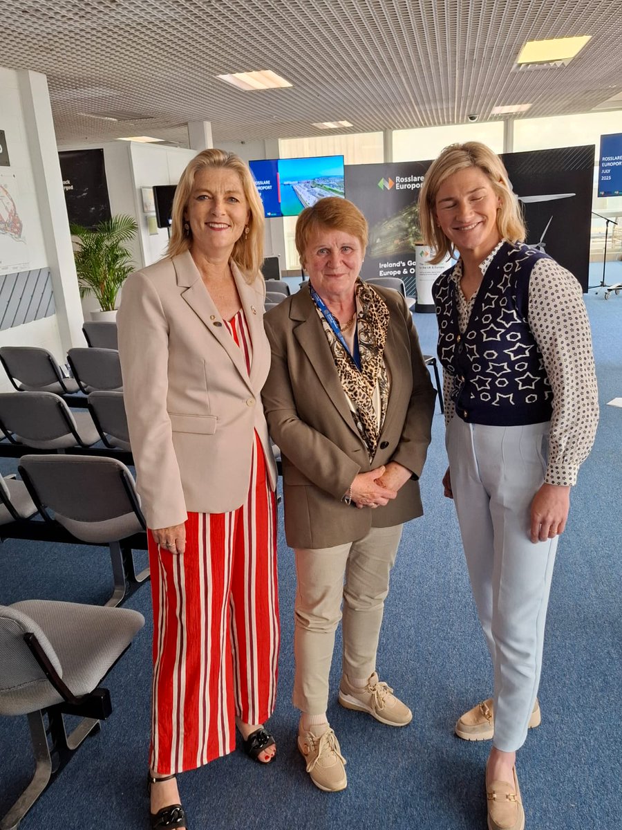 AliceDoyleIFA's tweet image. Thank you to Wexford County Chamber for the opportunity to visit Rosslare Port today to meet members of the EU parliament transport and Tourism committee.
Positive engagement with our own MEPs Nina Carbery and Cynthia Ni Mhurchu,Hauliers and food producers.