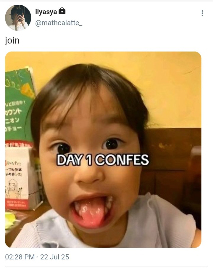 asyse_'s tweet photo. • day 1 confes 

few tweet https://t.co/QbyNVedfim