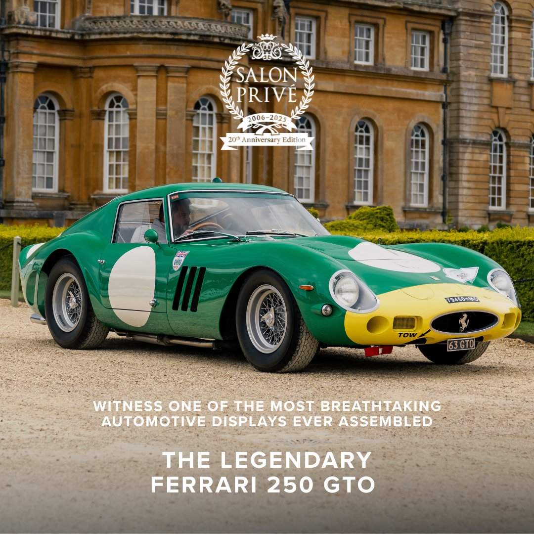 The Ferrari 250 GTO - widely regarded as the most valuable and iconic car in the world - will be centre stage at Salon Privé 2025 in one of the most breathtaking displays we’ve ever assembled.

bit.ly/4l8NYkF