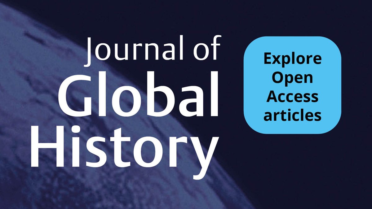 cambUP_History's tweet image. Did you know that Journal of #GlobalHistory is open access?
Read the latest OA articles, at no costs to you 👉 cup.org/3IvqjNv
#Twitterstorians #worldhistory