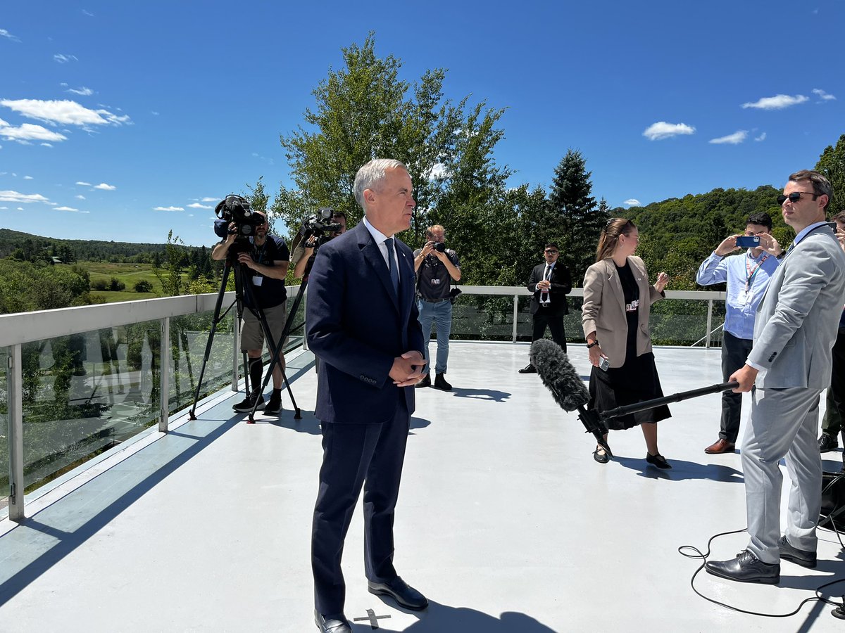 ColinDMello's tweet image. “There’s two sides to a deal,” says PM Carney of the discussions with the Trump admin.
Carney says he’ll “take stock” if there isn’t a deal.
He adds that a good deal is something that “preserves and reinforces” the relationship.
#onpoli #cdnpoli