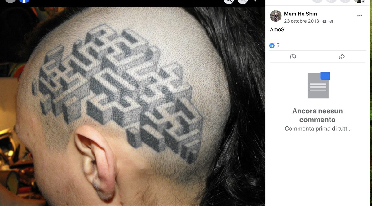VperVitriol's tweet image. mi chiedo: se a #Garlasco vanno di moda tatuaggi con richiami occulti, non sarebbe il caso di informarsi su chi frequenta certi tatuatori?
I tattoo studio possono essere luoghi di aggregazione per fan di certe oscurità...