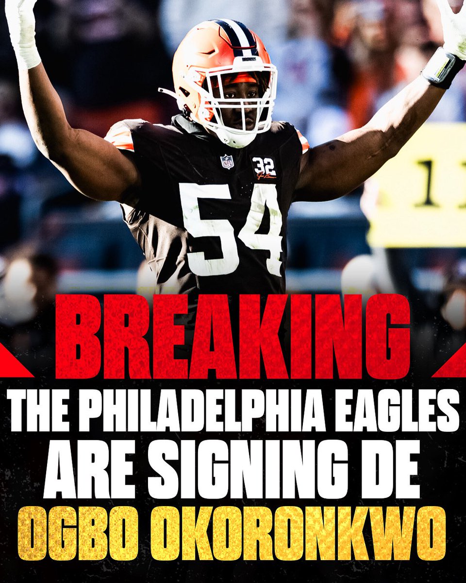 JamesSimoneNFL's tweet image. BREAKING: #Eagles are signing free agent DE Ogbo Okoronkwo to a one-year deal.