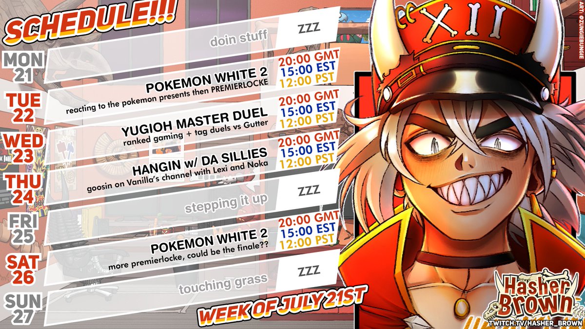 Hasher_Brown's tweet image. ❤️🔥 Dino Boi Activities!!! 🦖
late schedule this week bc i had a few weekend plans up in the air but hyped to hang with you all this week!!
you know where to be.