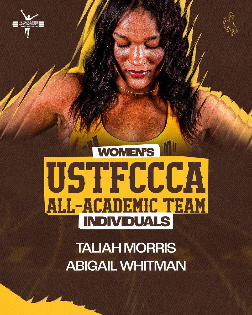 wyo_track's tweet image. Putting work in the Track, Field and Classroom 🤠📕
Congrats to our @USTFCCCA All-Academic men’s and women’s teams and individual honorees!