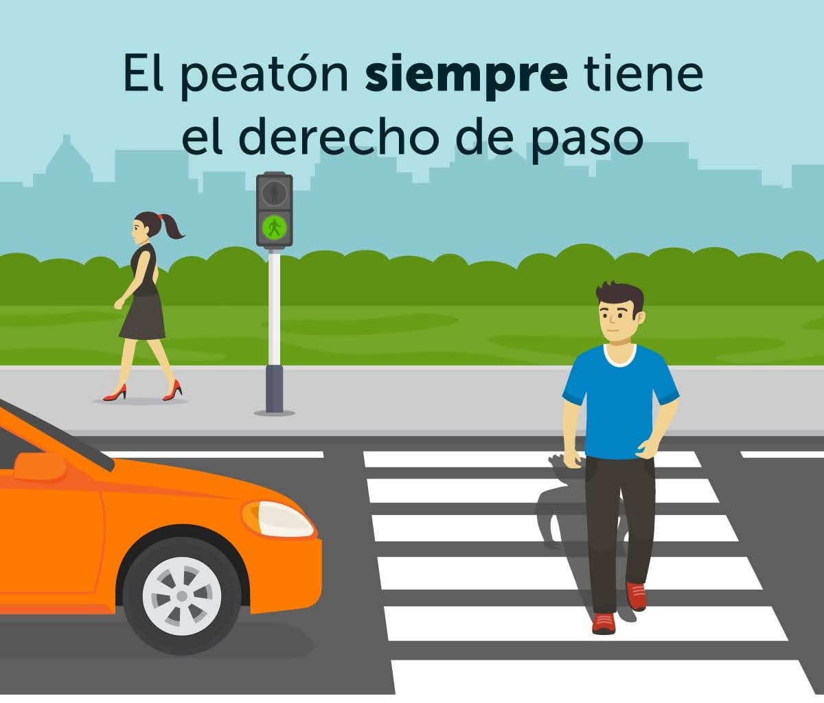 Señores conductores recuerda que cuando transites por una carretera siempre debes respetar y ceder el paso al peatón que cruza por la zona de seguridad. #SeguridadVial 

#FovialResponsable ⚠️