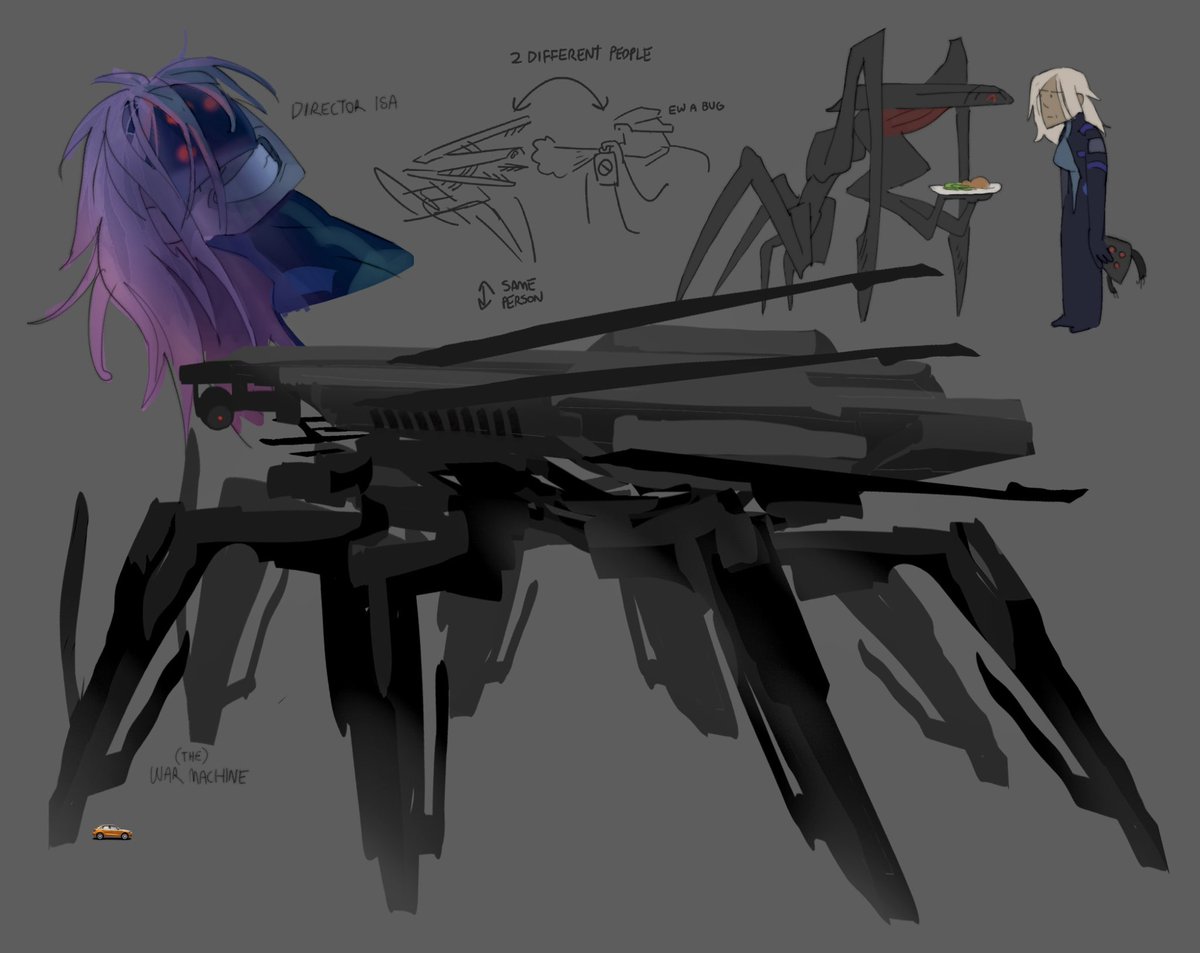 gravitygray's tweet image. i forgot how to draw people which is why you never see the human characters lol but they exist