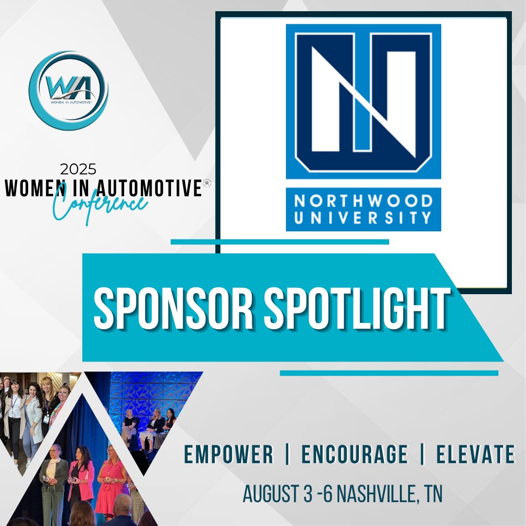 🎓 Proud to spotlight Northwood University, #WIA2025 sponsor and lifelong supporter of women in automotive.
Now offering 5 new scholarships through their partnership with @WomenAuto!
🔗 northwood.edu
🎟️ Register → rebrand.ly/WIA2025

#WIA2025Sponsor